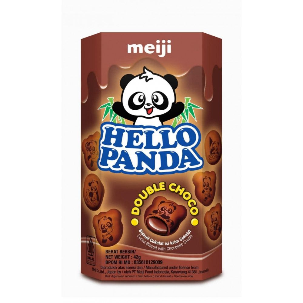 Meiji Hello Panda Double Chocolate 42Gr